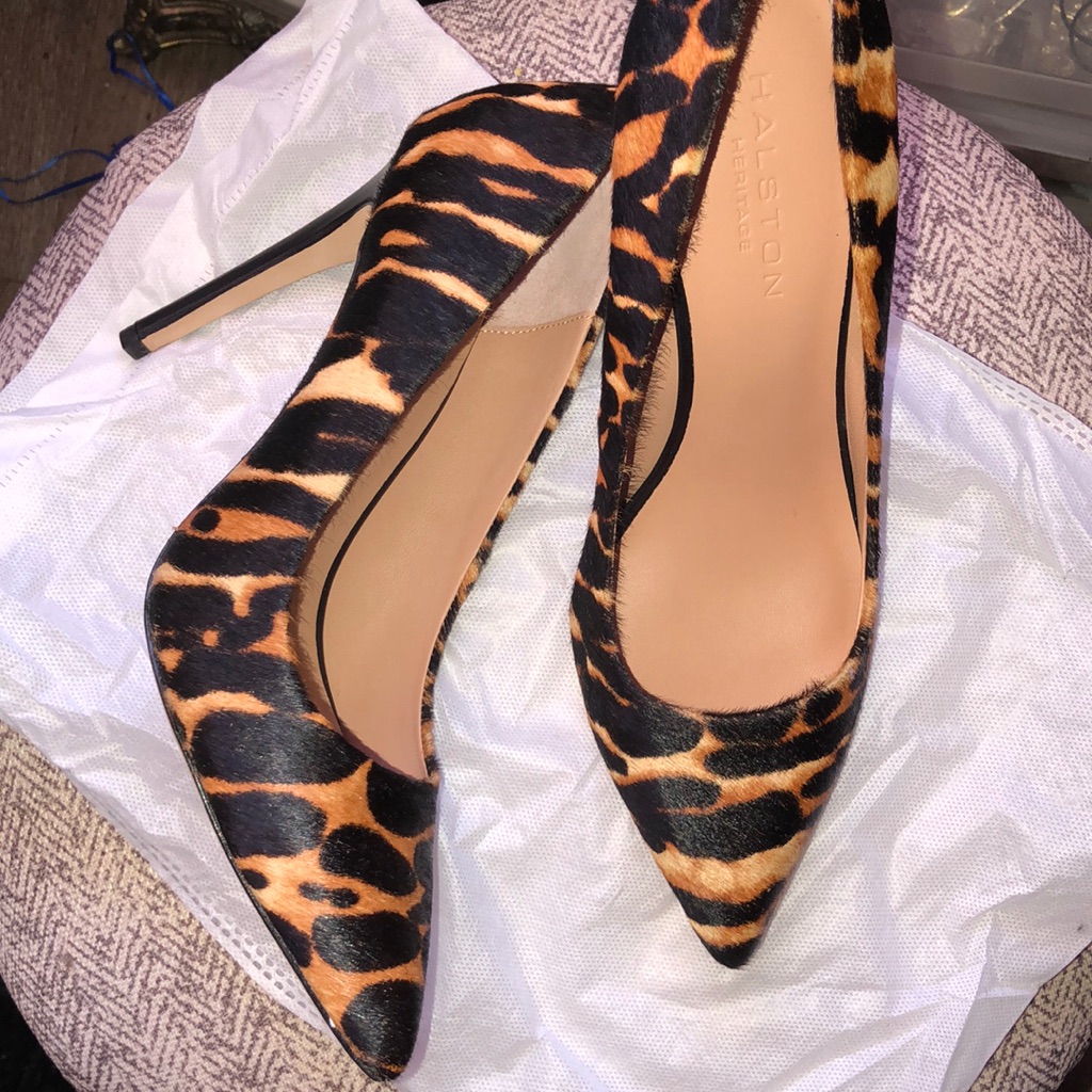 Halston Heritage Shirley Genuine Calf Hair Pump